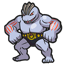 Machoke, uno dei Pokémon dei Capipalestra di Pokémon Diamante Lucente e Perla Splendente.