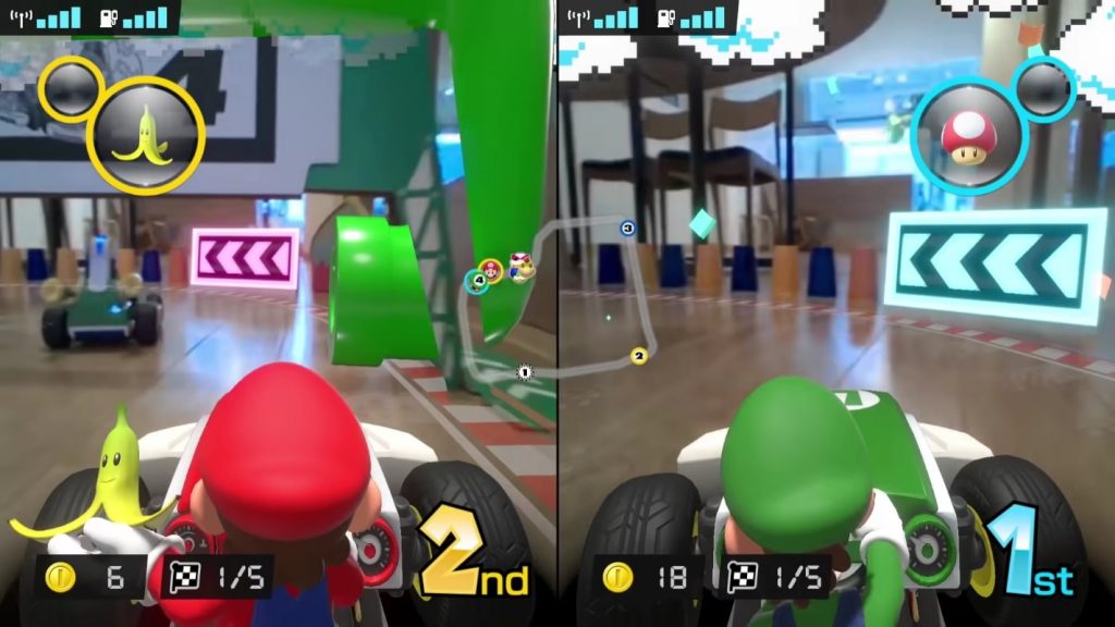 Mario Kart Live: Home Circuit Split Screen-mode