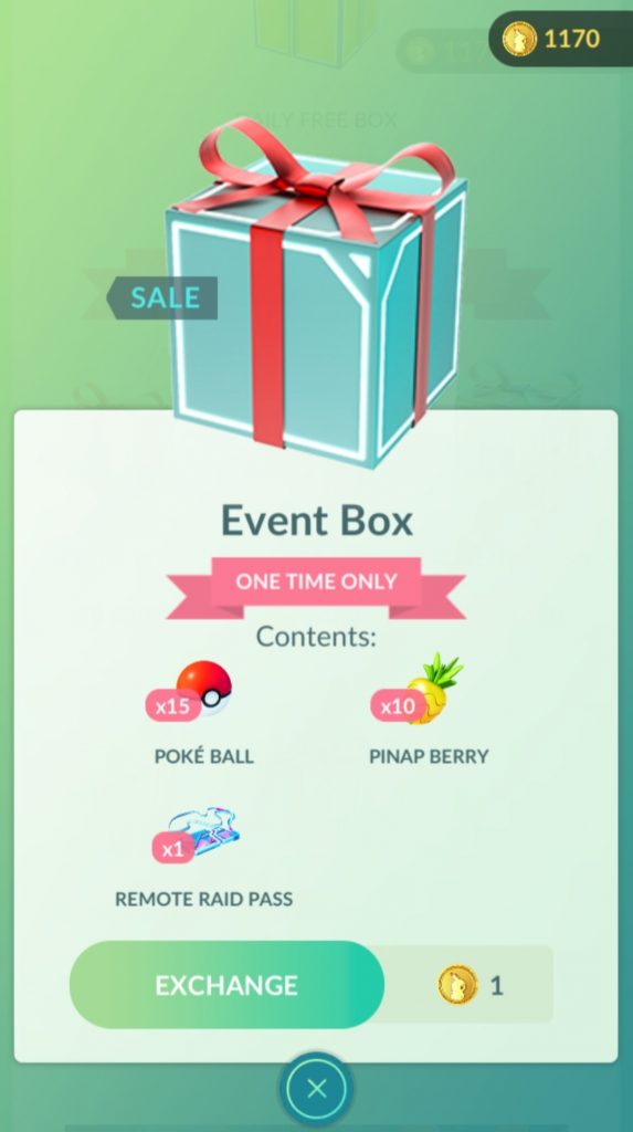 Pokémon Pacco Evento