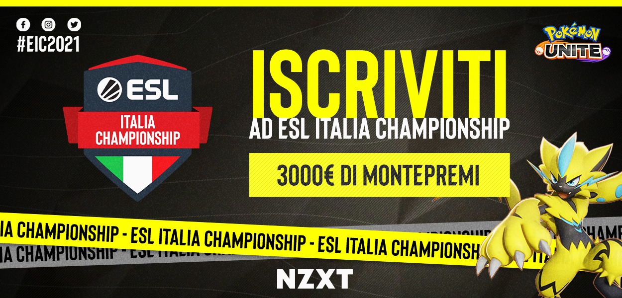 Arriva ESL Italia Championship: il più grande torneo Italiano su Pokémon Unite con 3000 euro di montepremi!