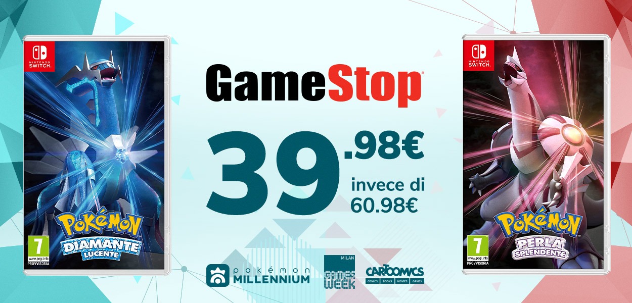 Alla Milan Games Week troverai Pokémon Diamante e Perla a un prezzo stracciato da GameStop