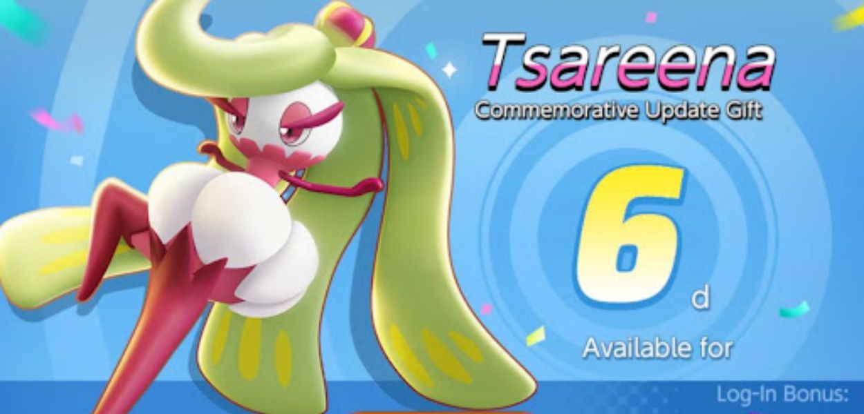 Pokémon Unite: è ufficiale l'arrivo di Tsareena come nuovo combattente