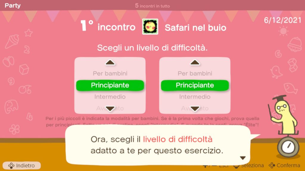 livello difficoltà