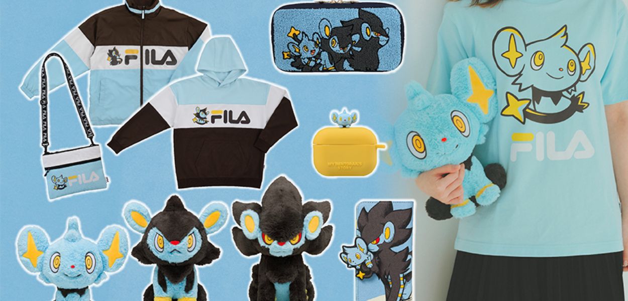 Gadget e felpe FILA dedicate a Shinx e le sue evoluzioni arrivano nei Pokémon Center giapponesi
