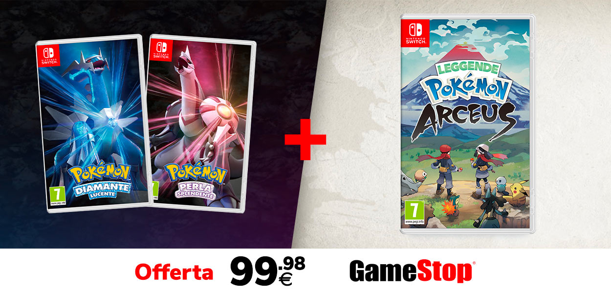 Leggende Pokémon: Arceus con i remake di Diamante e Perla a un prezzo speciale da GameStop