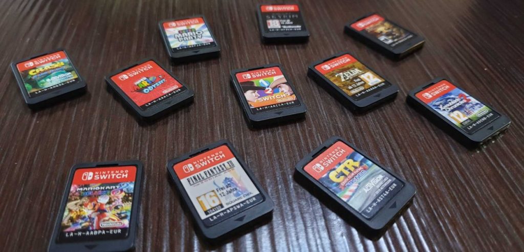 Controllo qualità cartucce Nintendo Switch