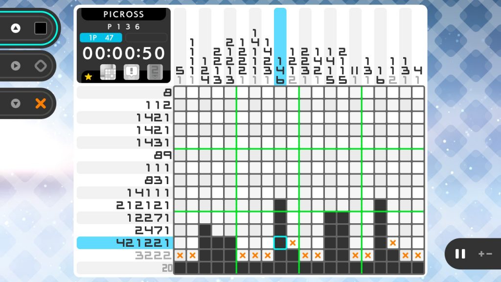 Picross S7 Nintendo Switch puzzle