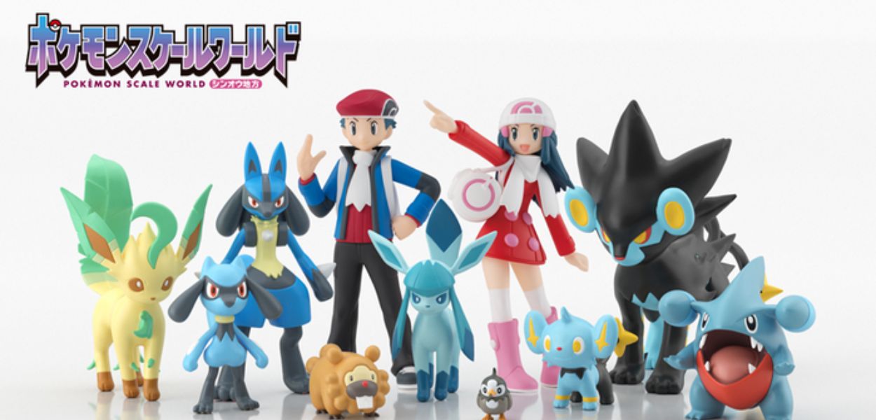 Svelate le nuove statuine Pokémon in scala dedicate a Sinnoh