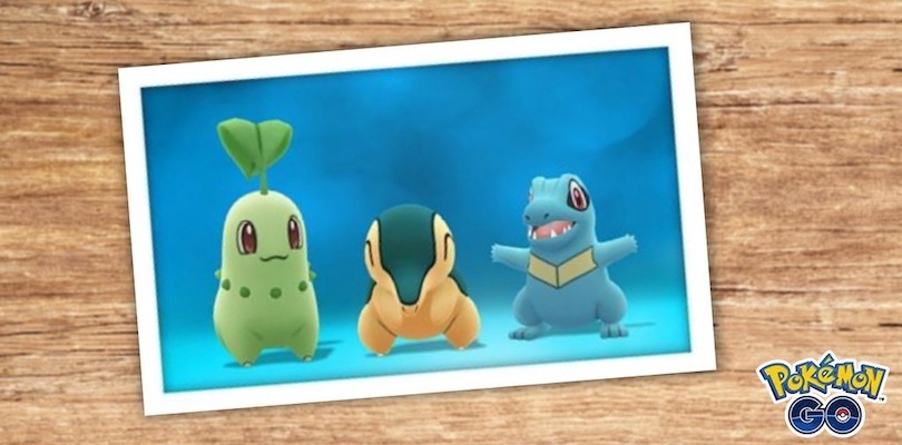 I Pokémon Iniziali di Johto per catturare Celebi al Pokémon GO Tour di Johto.