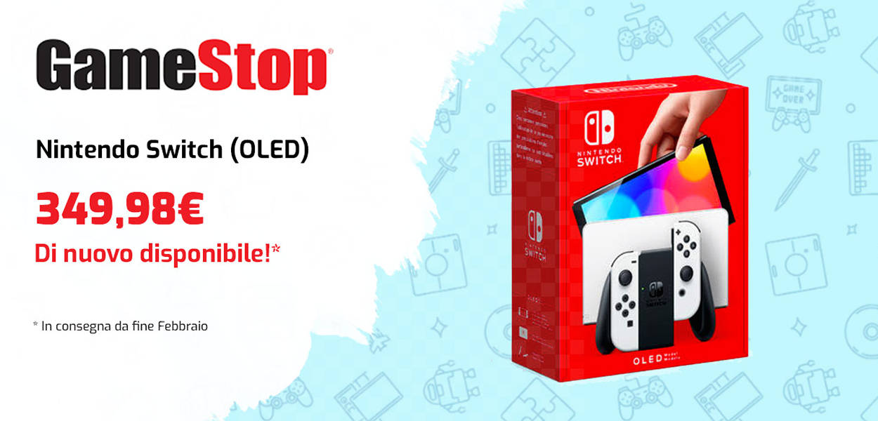 Nintendo Switch OLED sta per tornare disponibile in Italia da GameStop