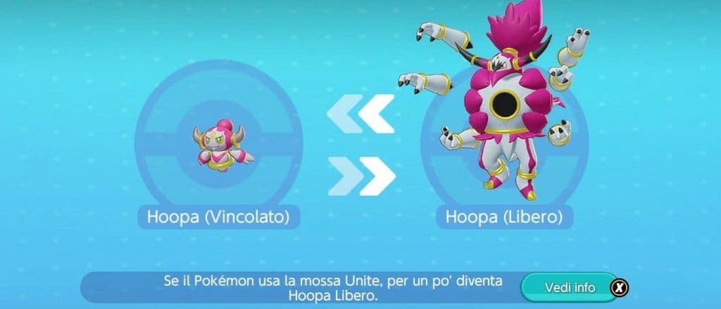 Pokémon Unite Hoopa linea evolutiva