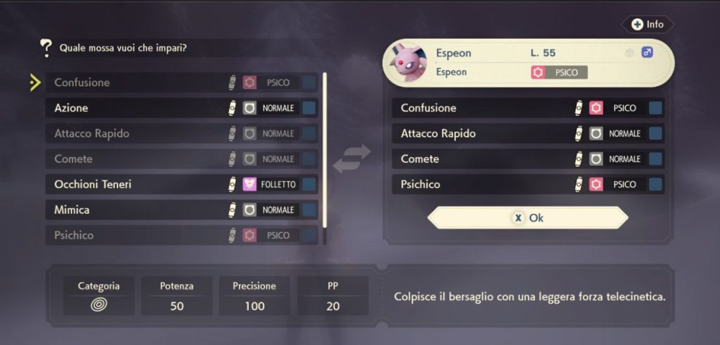 Leggende Pokémon Mosse