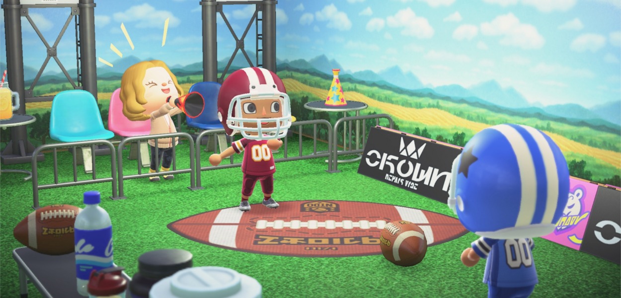 Animal Crossing: New Horizons si prepara al Super Bowl con nuovi articoli sportivi