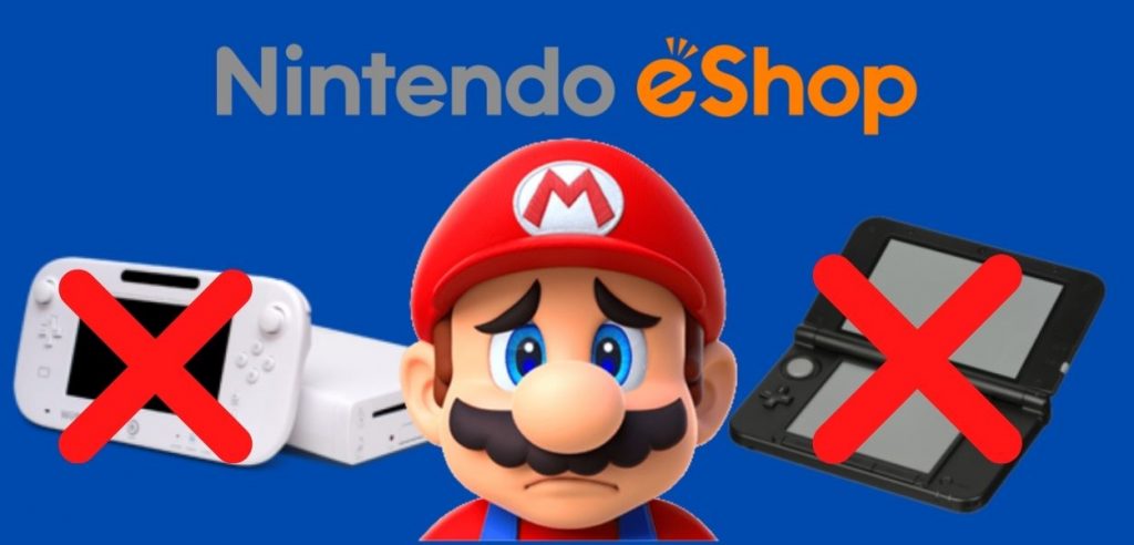 Chiusura dell'eShop di Nintendo 3DS e Nintendo Wii U.
