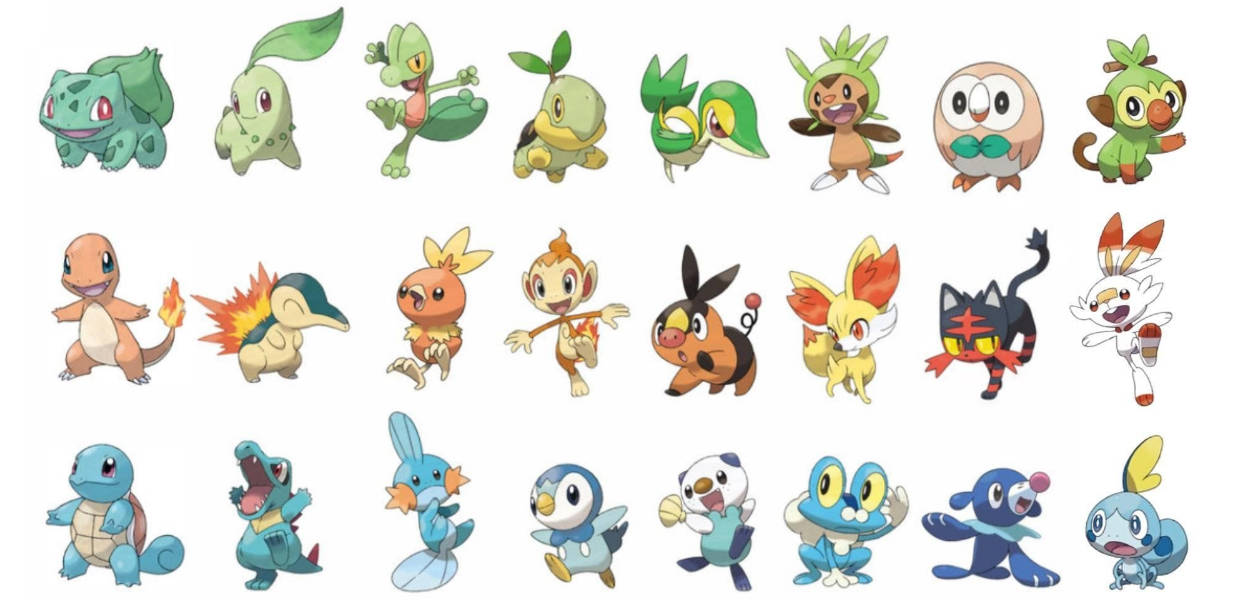 Rumor: svelate le ispirazioni dei Pokémon iniziali di nona generazione?