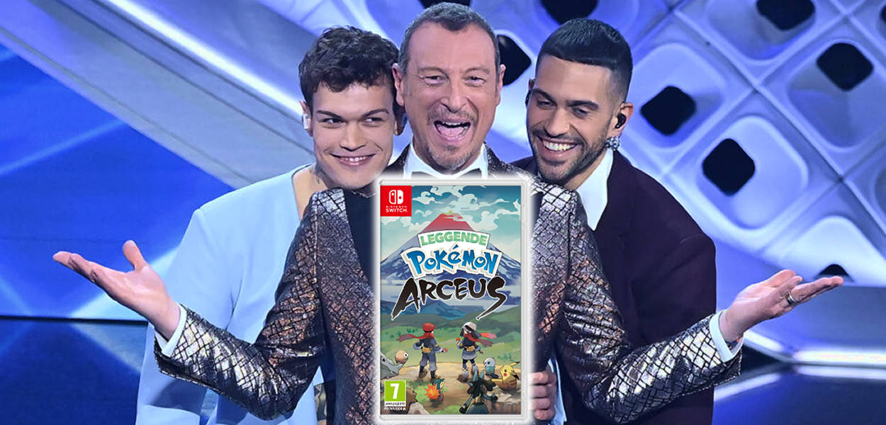 Mahmood gioca Leggende Pokémon: Arceus a Sanremo