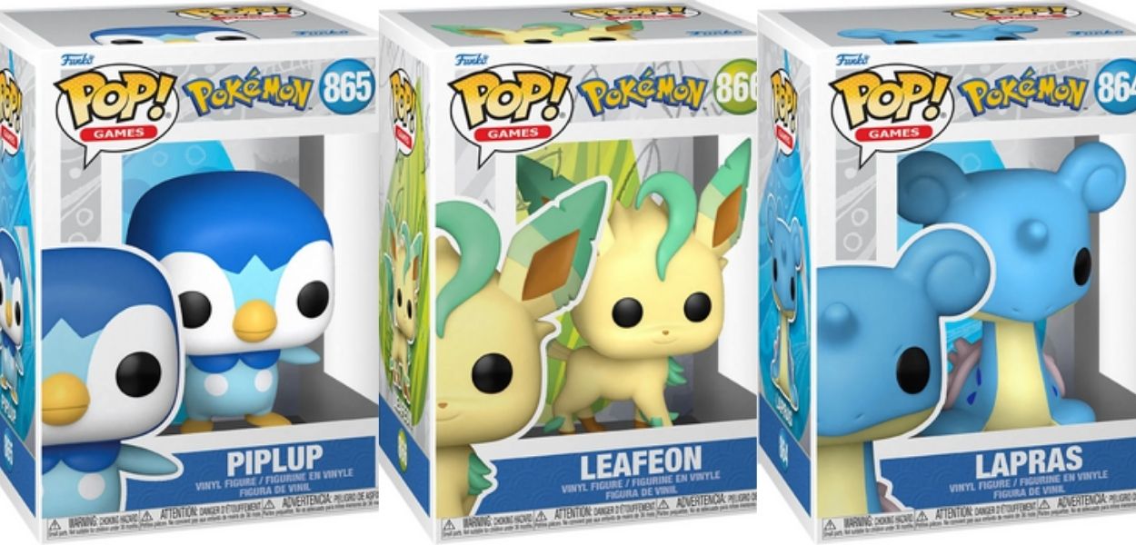 Funko ha annunciato le statuette di Piplup, Leafeon e Lapras