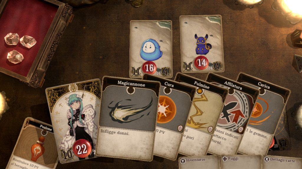 Abilità in combattimento in Voice of Cards: The Forsaken Maiden