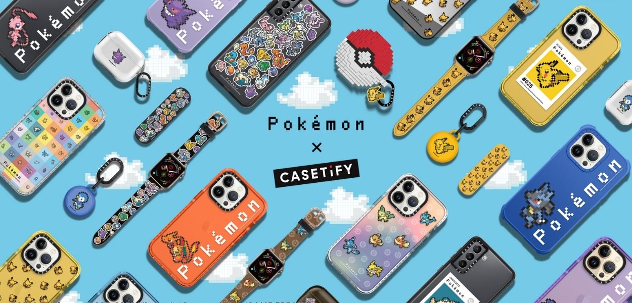 In arrivo una nuova linea di accessori CASETiFY X Pokémon a tema pixel art
