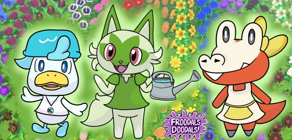 Pokémon iniziali di Scarlatto e Violetto su Animal Crossing