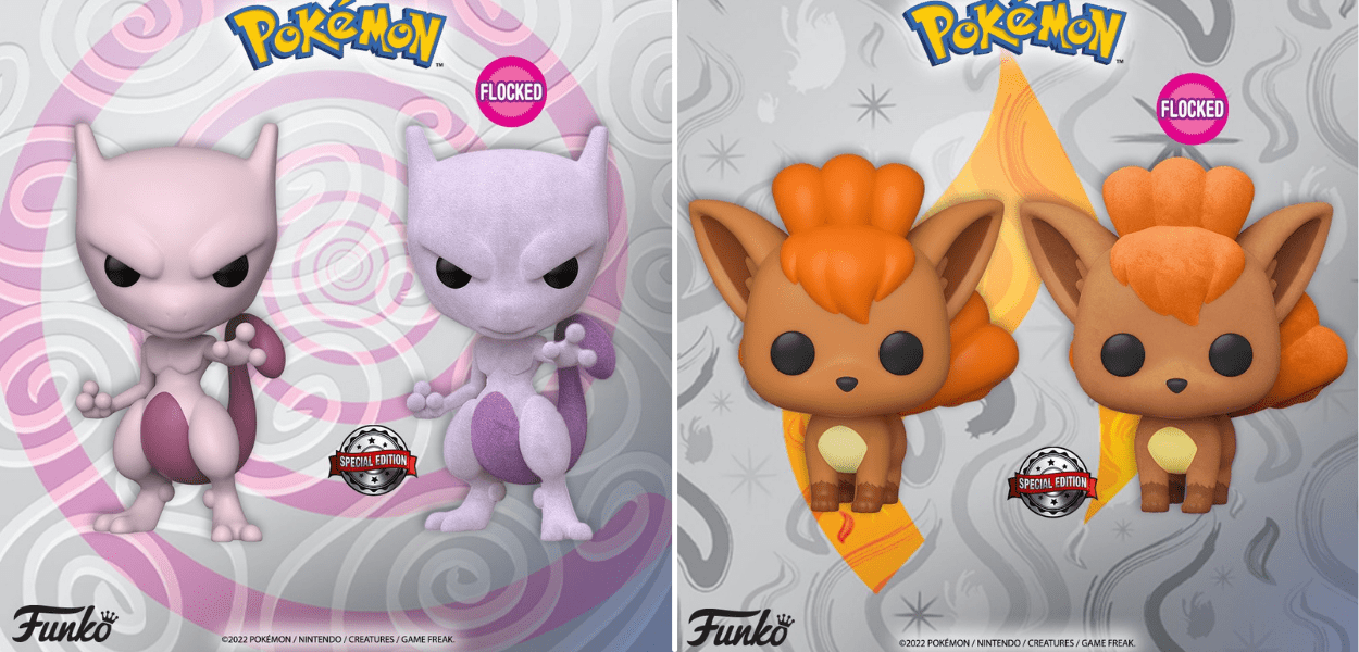 Funko annuncia i nuovi Pop! Flocked di Mewtwo e Vulpix