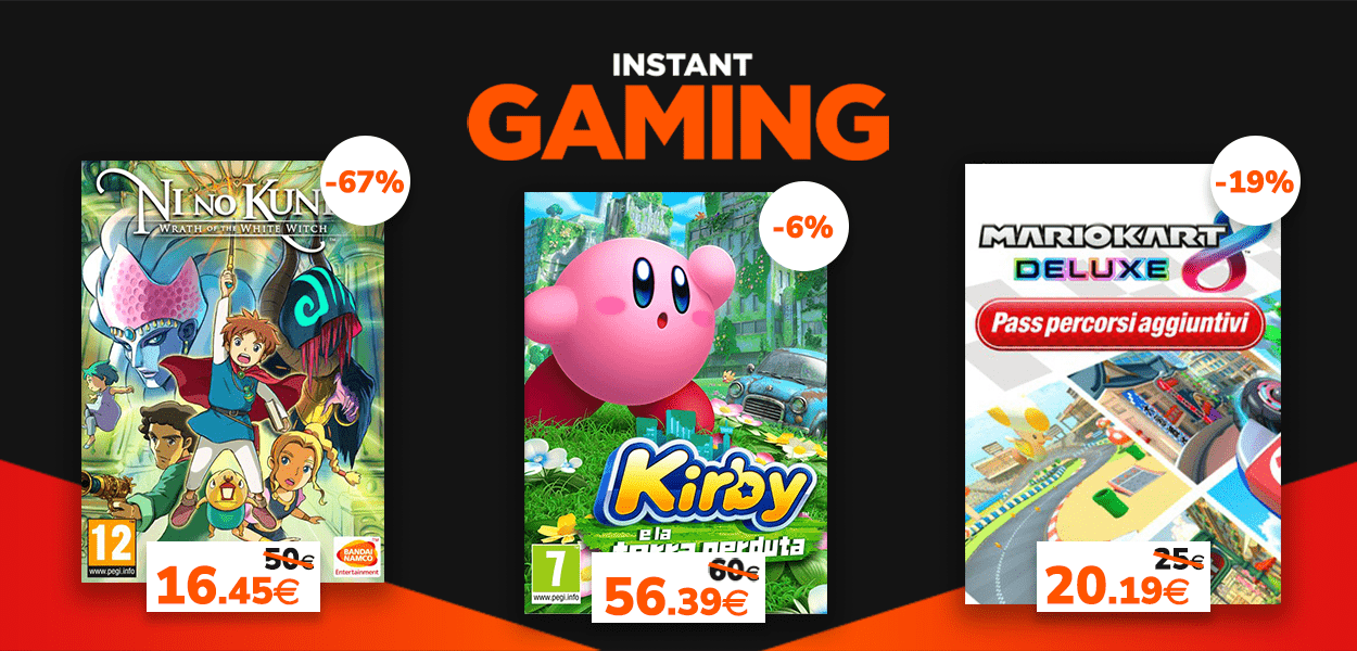 Instant Gaming: le migliori offerte su giochi, abbonamenti e card firmate Nintendo