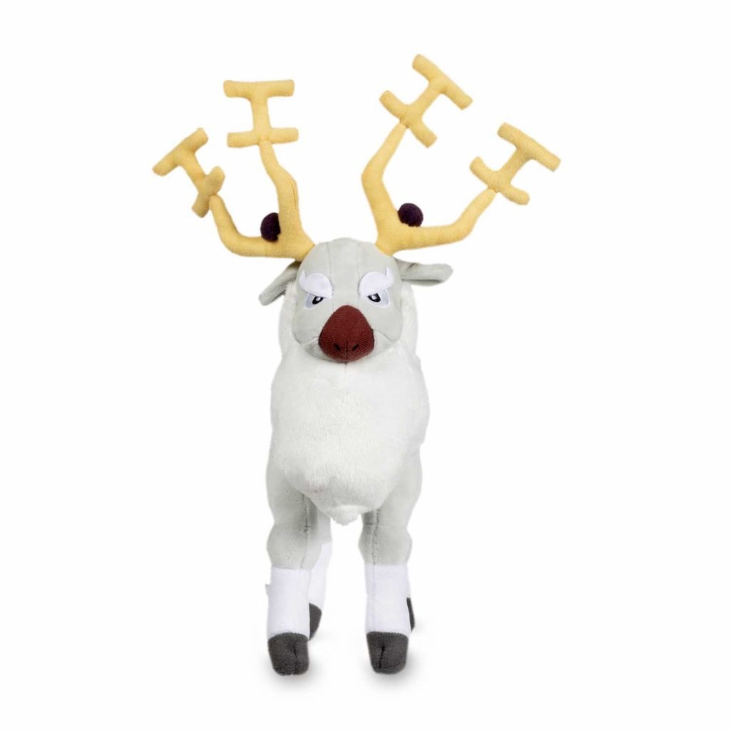 Wyrdeer e gli altri Pokémon di Hisui formato peluche.