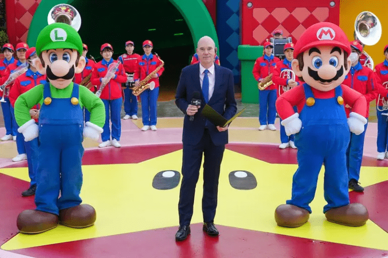 Super Nintendo World Cerimonia