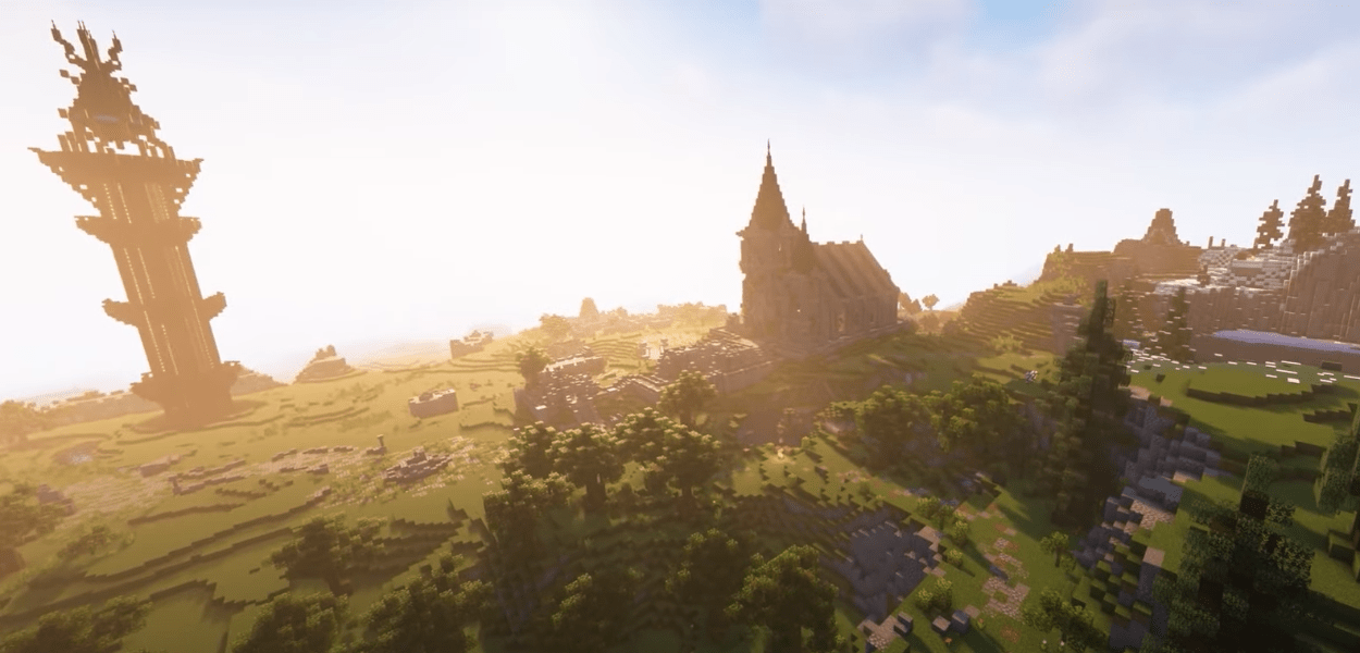 Un fan ricrea la Hyrule di Zelda: Breath of the Wild su Minecraft