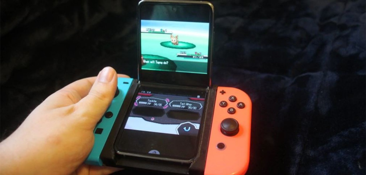 Un fan crea un costosissimo Nintendo DS usando un Galaxy Z Flip e dei Joy-Con