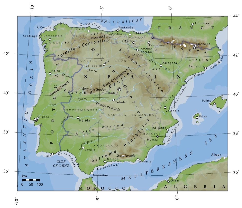 spagna portogallo penisola iberica