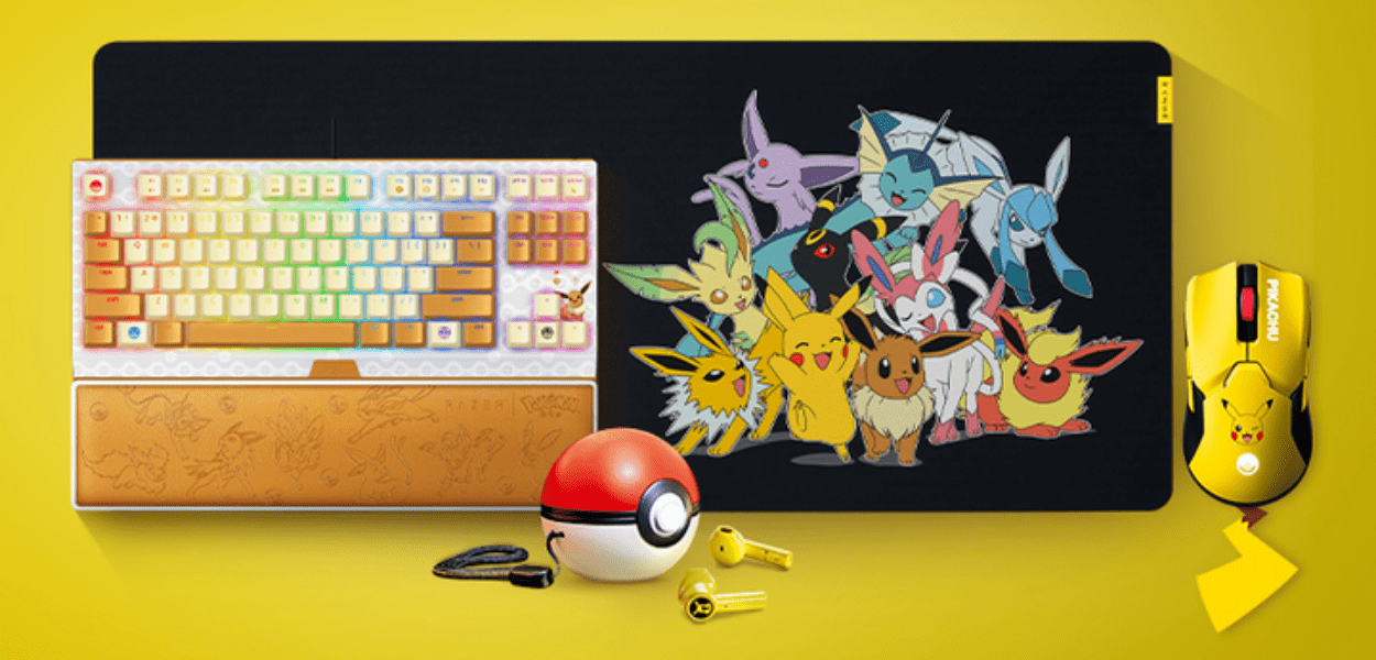 Eevee e Pikachu sono protagonisti di un set di mouse e tastiera per Razer
