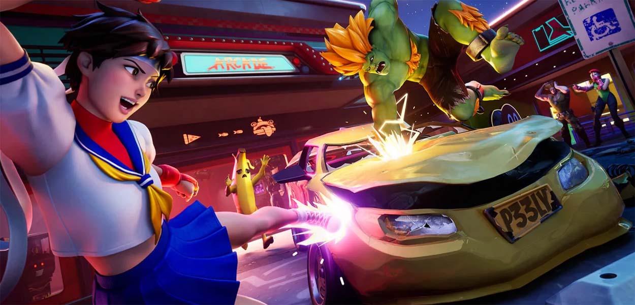 Fortnite ospita nuovi personaggi da Street Fighter