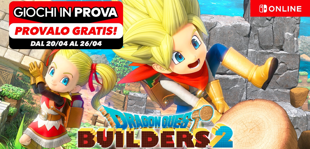 Dragon Quest Builders 2 è il nuovo gioco in prova per i possessori di Nintendo Switch Online