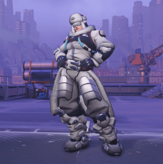 La skin di Zarya di Overwatch modificata.