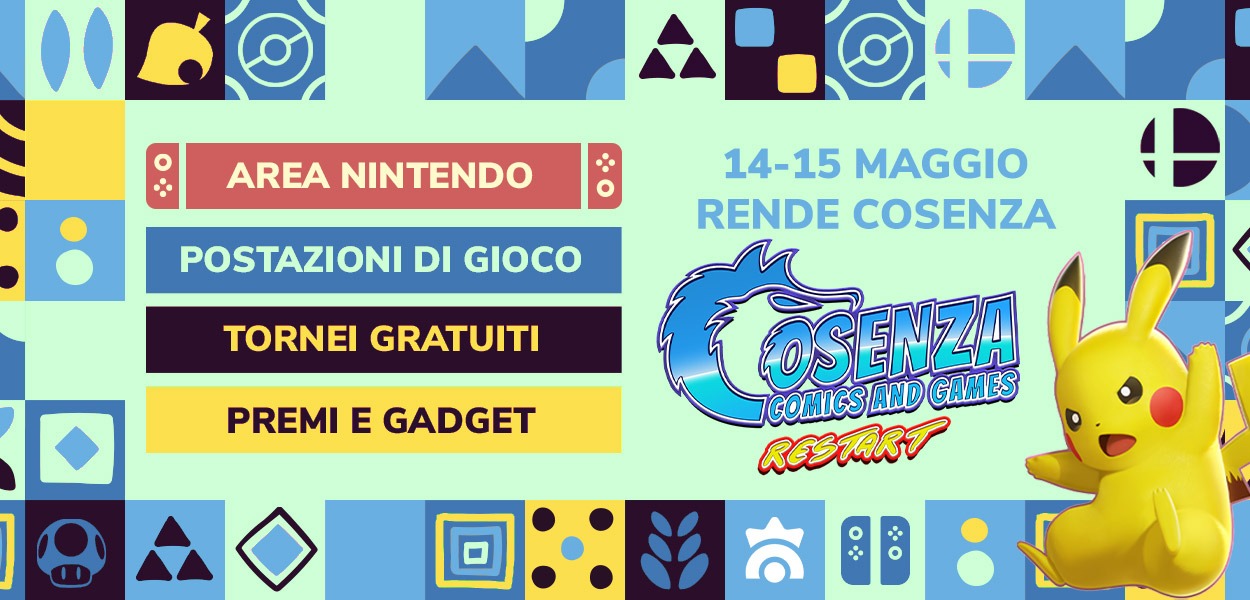 L’Area Nintendo community ti aspetta al Cosenza Comics & Games il 14 e 15 maggio 2022