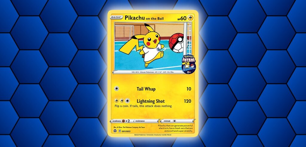Carta Pikachu calciatore