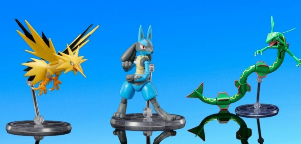 Action figure Lucario Rayquaza Zapdos
