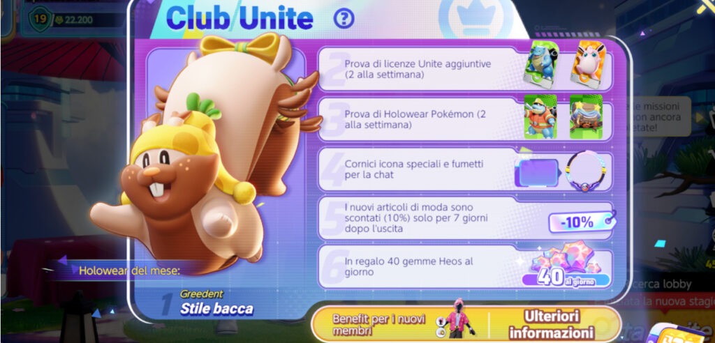 Abbonamento Club Unite