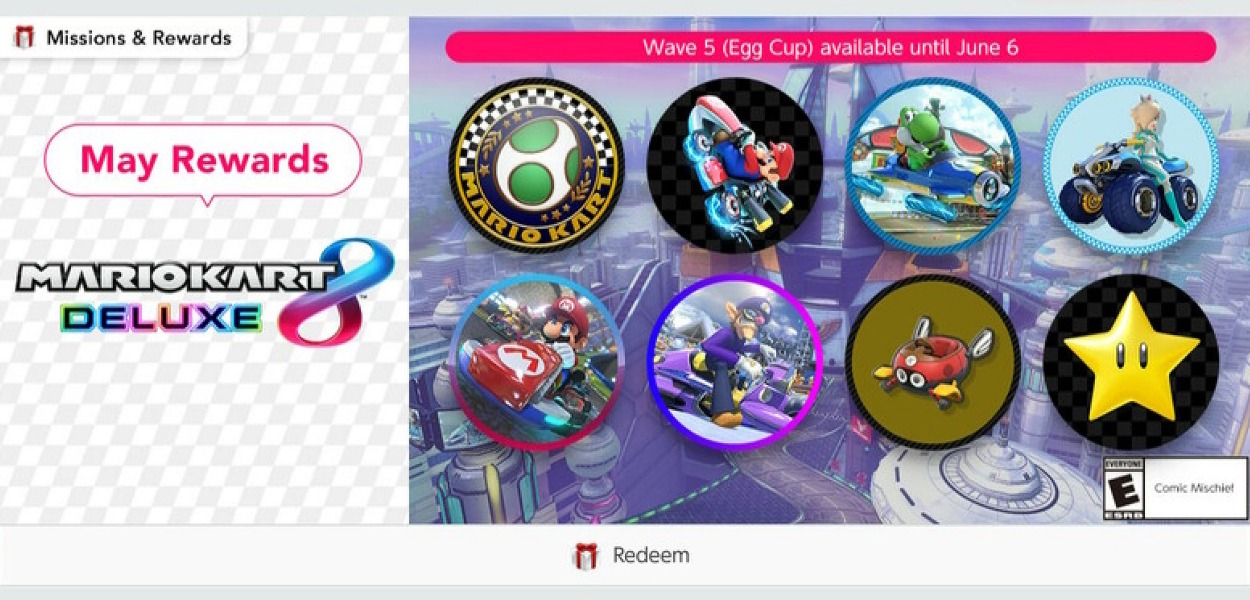 La quinta ondata di icone dedicate a Mario Kart è ora disponibile su Nintendo Switch Online