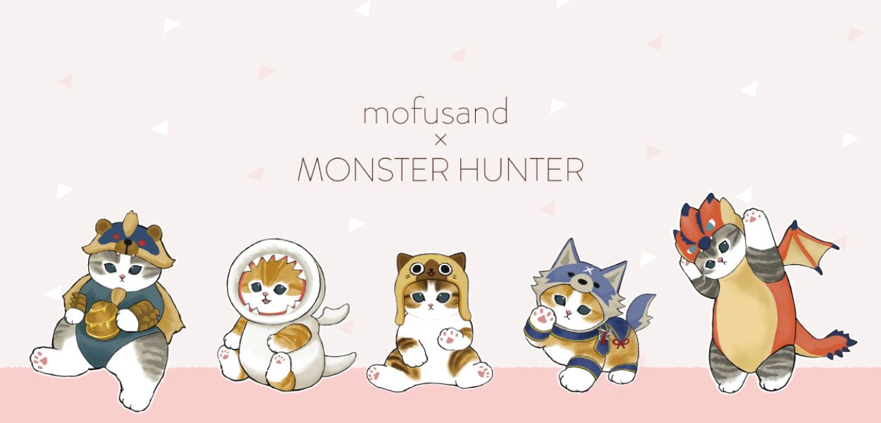 Gattini e Monster Hunter nella nuova linea di prodotti Mofusand