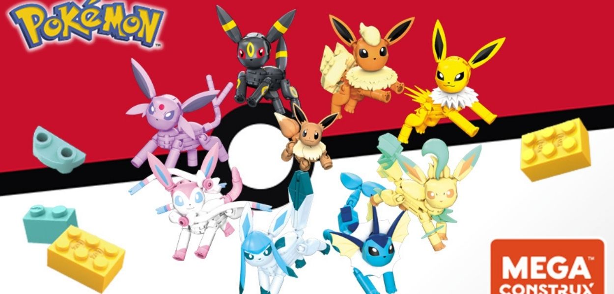 Le Eeveeluzioni e i Pokémon di Kanto si uniscono alla serie Mega Construx