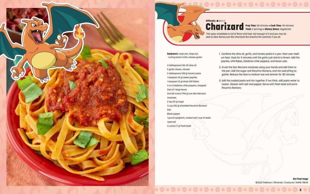 My pokémon cookbook charizard