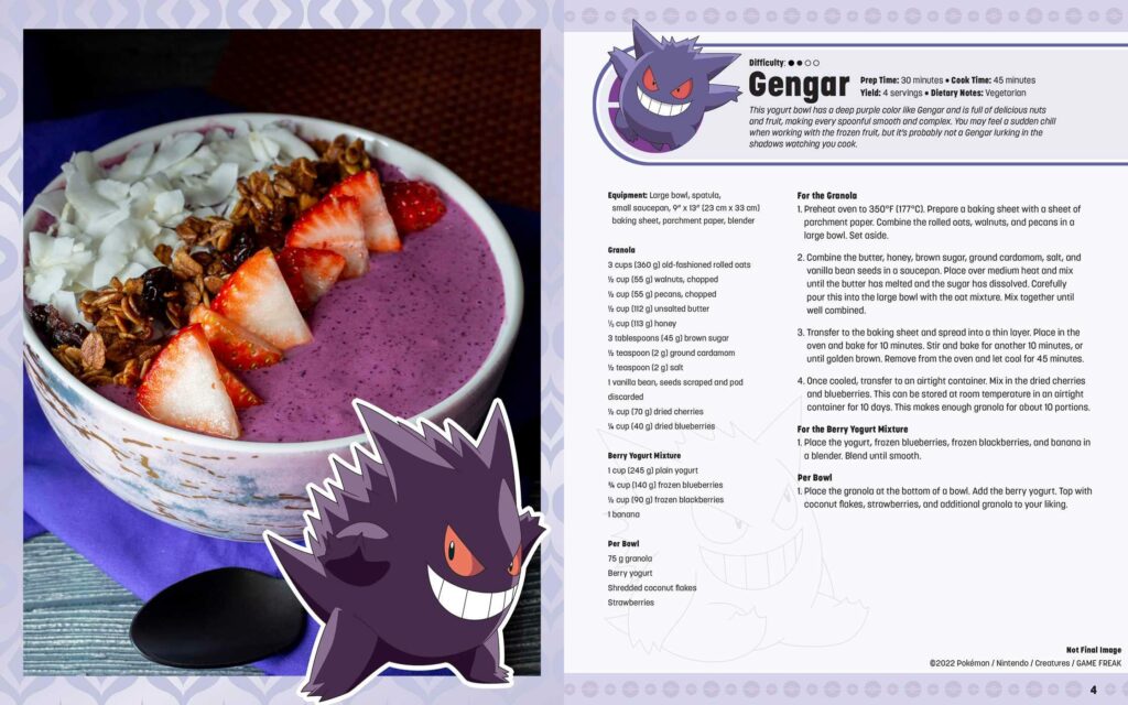 My pokémon cookbook gengar