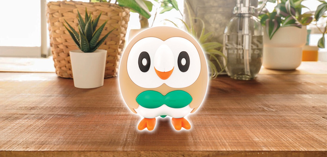 La statuina di Rowlet entra a far parte della collezione Pokémon PLAMO