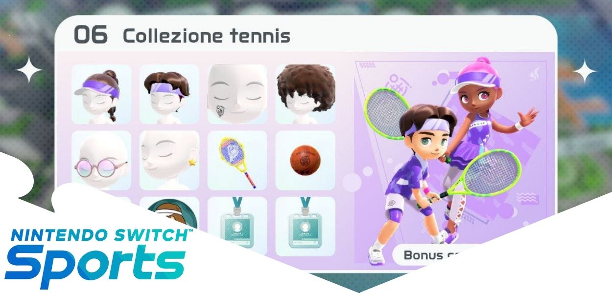 Nintendo Switch Sports: disponibile un'intera Collezione dedicata al tennis