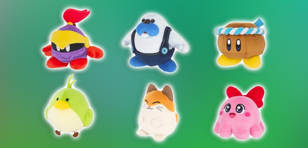 Aperti i preordini dei nuovi peluche Kirby All Stars Collection