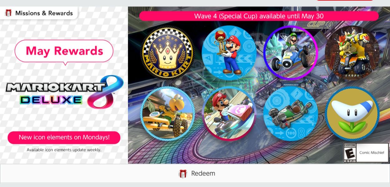 Le icone della quarta ondata dedicata a Mario Kart sono disponibili su Nintendo Switch Online