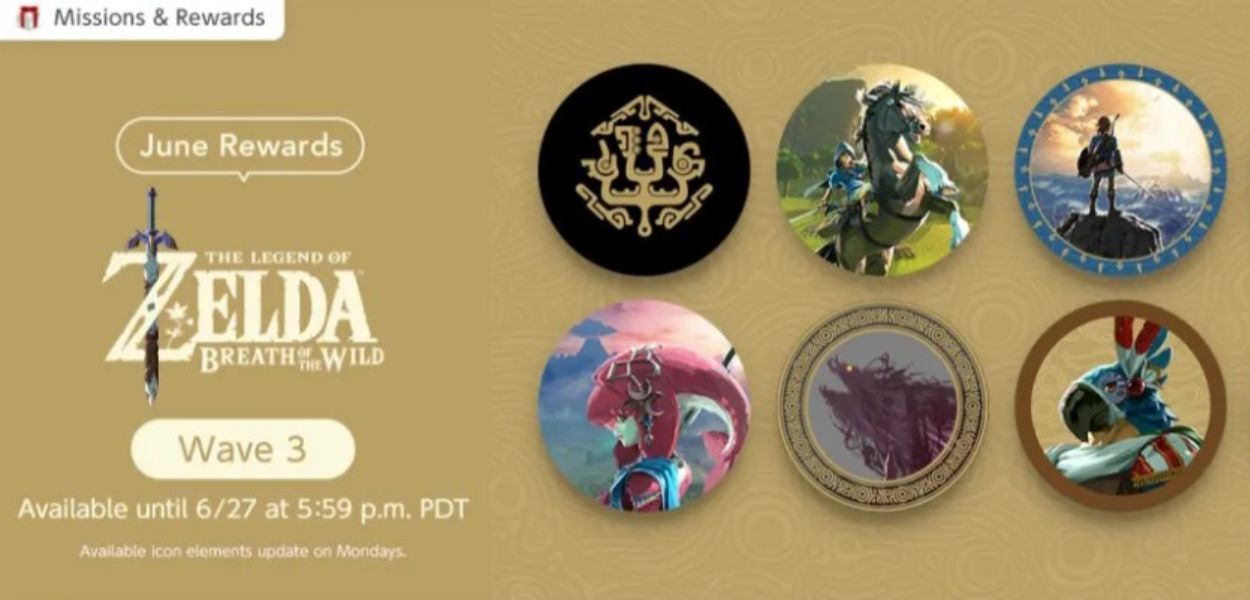 Disponibile la terza ondata di icone di Zelda: Breath of the Wild per Nintendo Switch Online