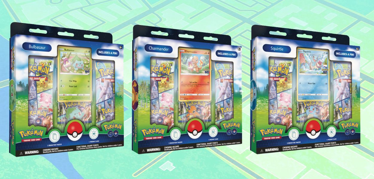 Rivelati tre nuovi box del GCC Pokémon GO dedicati a Charmander, Squirtle e Bulbasaur
